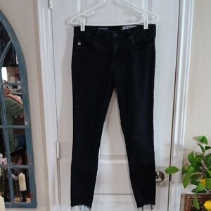 Ag Adriano Goldschmied Blk THE LEGGING ANKLE super skinny ankle Jean